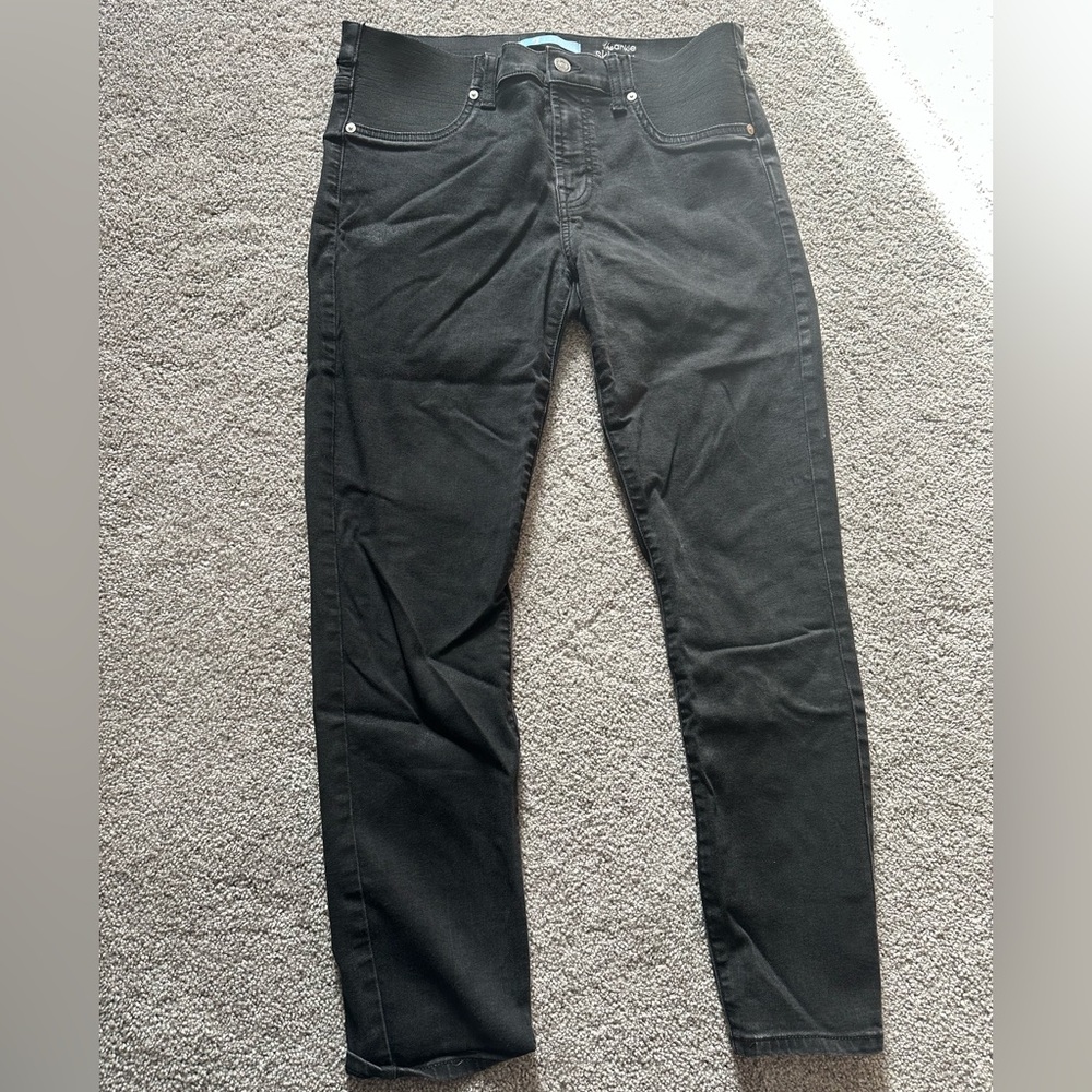 7 for all Mankind black Maternity jeans size 28
